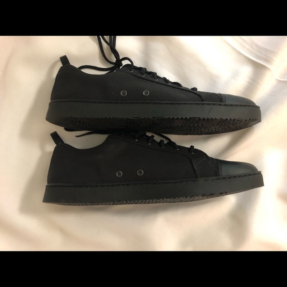 WOOBIES Men's Mod-1 Canvas Shoe Sneaker Black - Picture 4 of 6